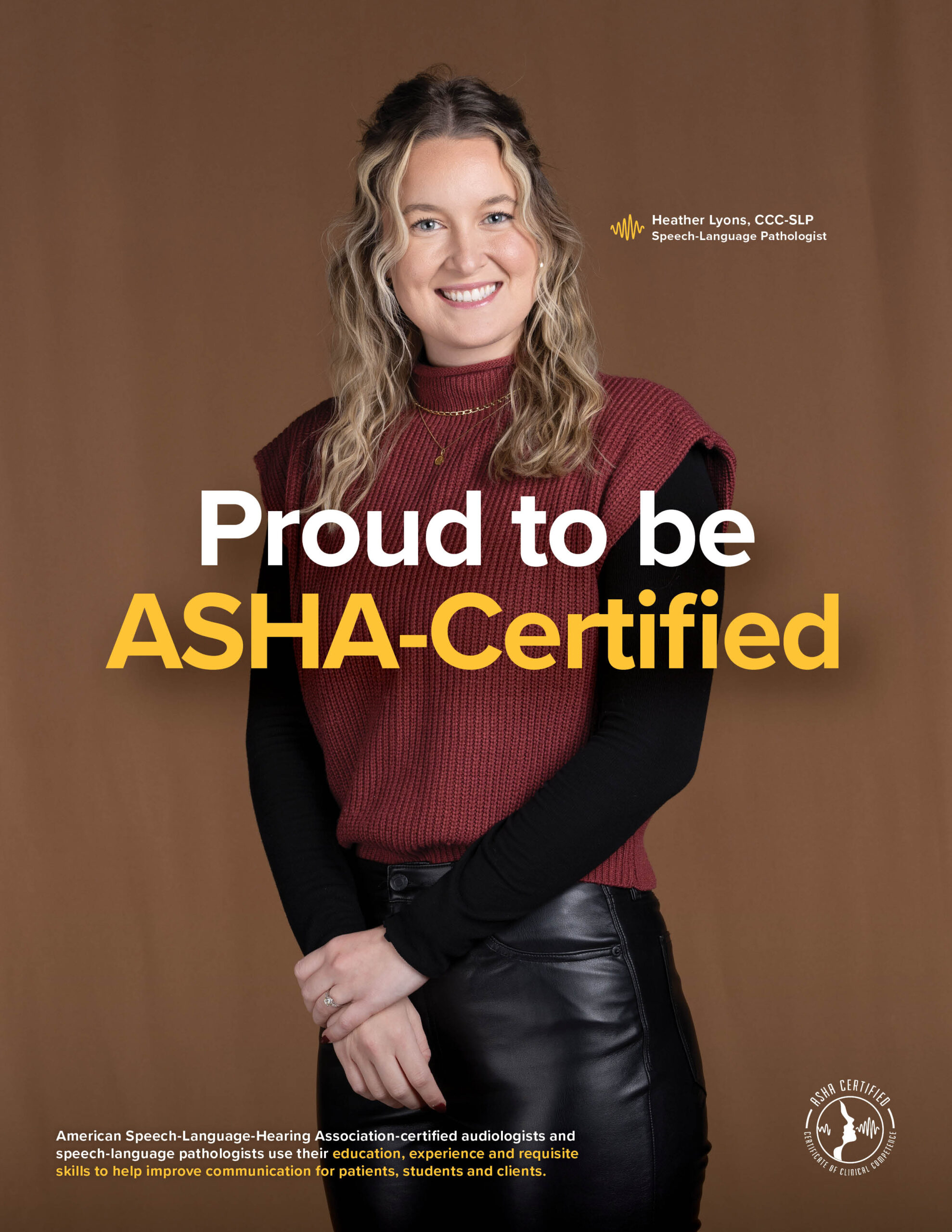 Heather Lyons ASHA Certified